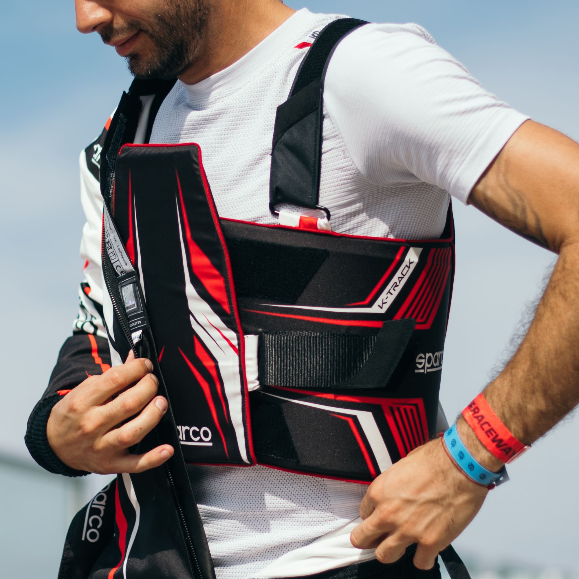 VESTA DE PROTECTIE PENTRU KARTING, SPARCO K-TRACK, OMOLOGARE FIA 8870-2018