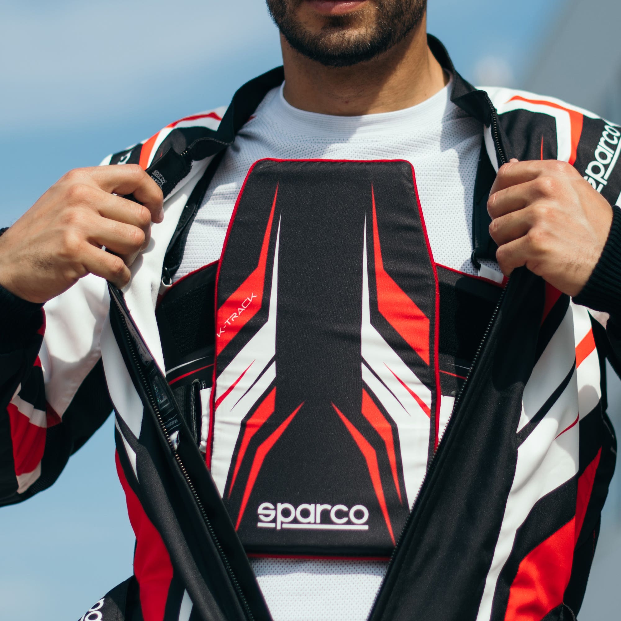 VESTA DE PROTECTIE PENTRU KARTING, SPARCO K-TRACK, OMOLOGARE FIA 8870-2018