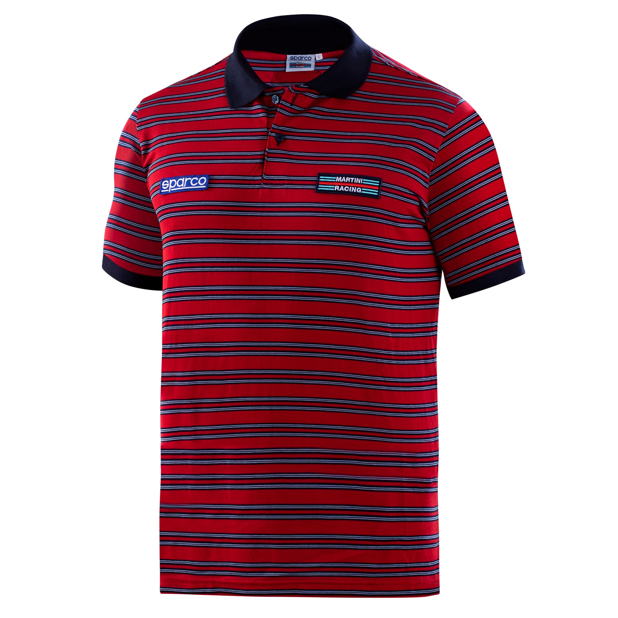 POLO REPLICA SPORTLINE STRIPES - Sparco Shop