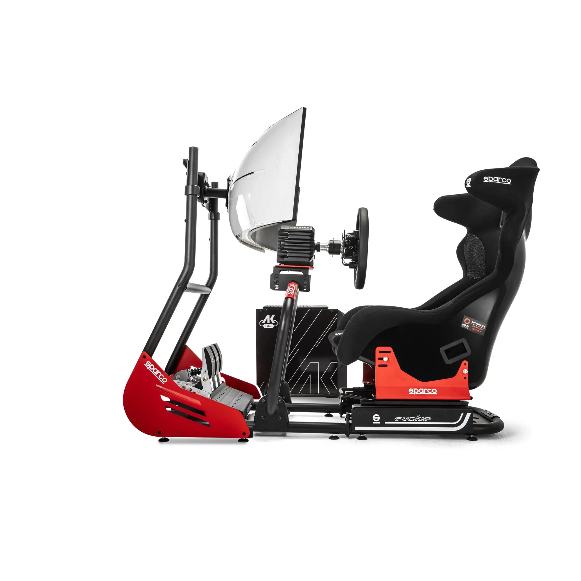 SIMULATOR SPARCO RALLY, GT EVOLVE GT-R RIG II (SASIU GT, SCAUN, FANATEC SIM KIT PRO, VOLAN, PC, TASTATURA, SUPORT MONITOR, MONITOR)