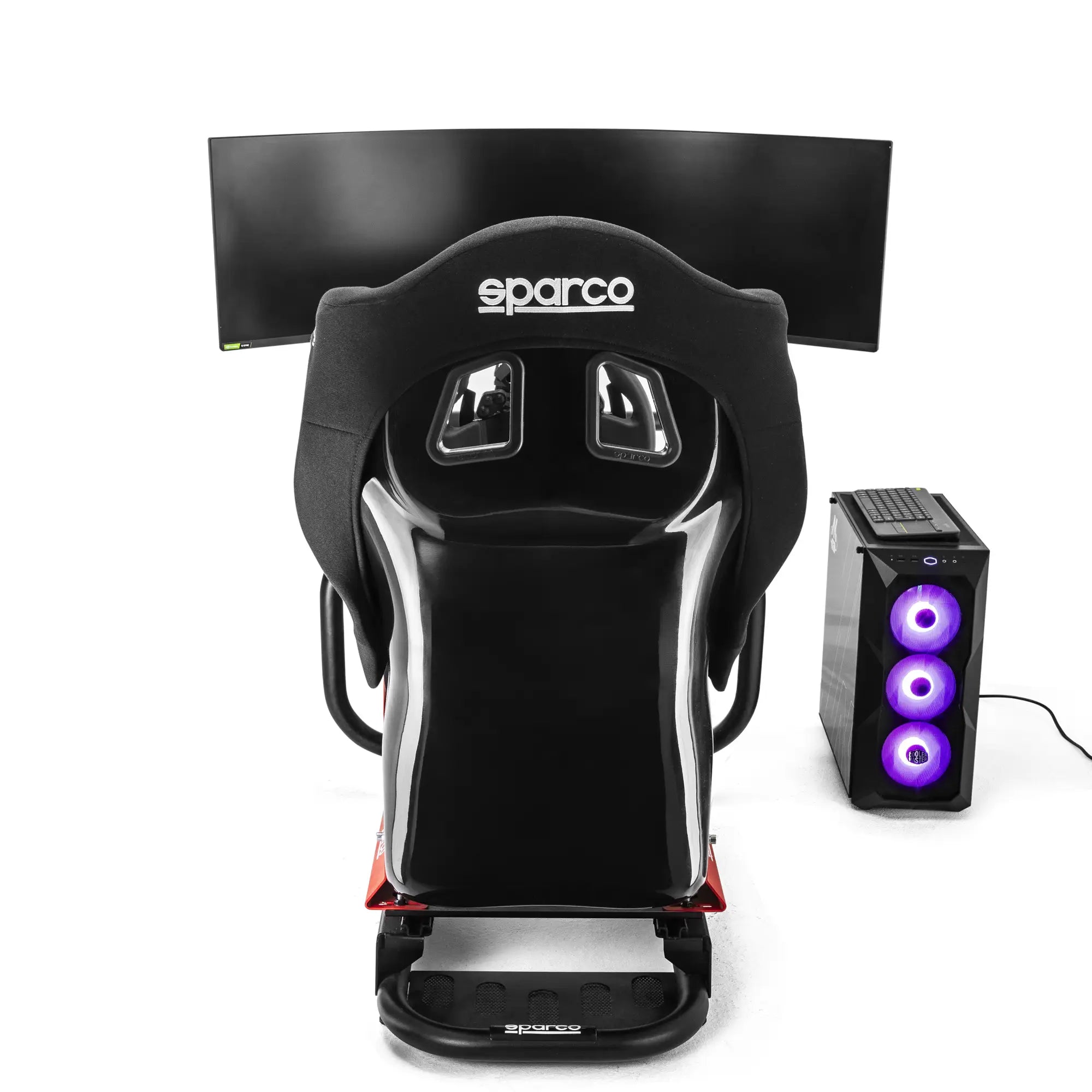 SIMULATOR SPARCO RALLY, GT EVOLVE GT-R RIG II (SASIU GT, SCAUN, FANATEC SIM KIT PRO, VOLAN, PC, TASTATURA, SUPORT MONITOR, MONITOR)