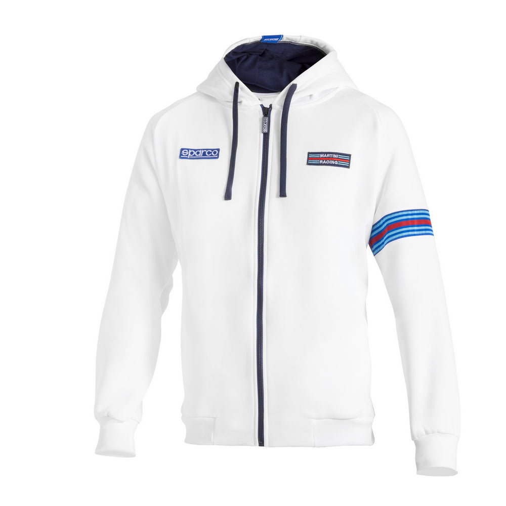 HANORAC SWEATSHIRT CU GLUGA SI FERMOAR SPARCO FULL ZIP MARTINI RACING