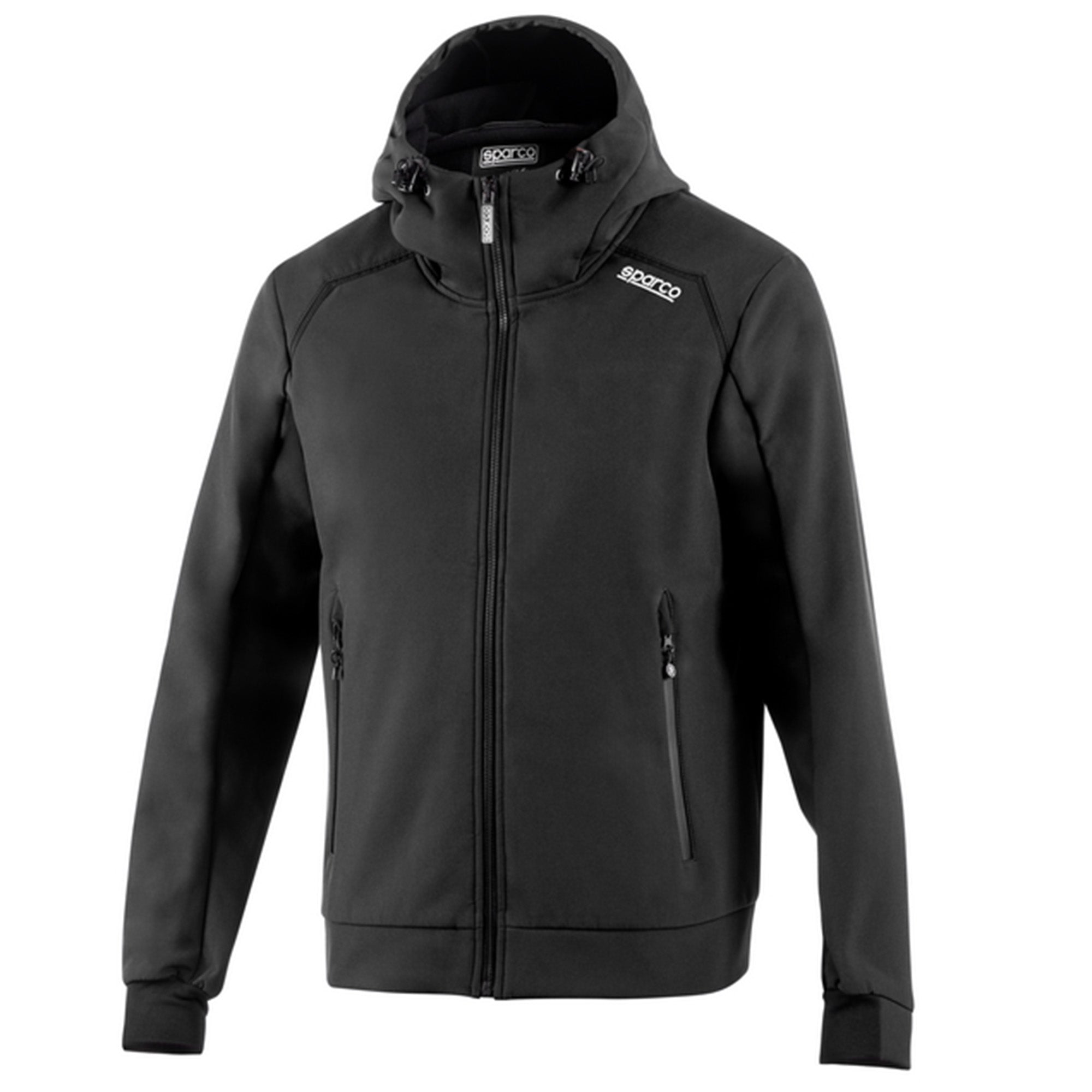 JACHETA SOFTSHELL SPARCO SL, CU GLUGA
