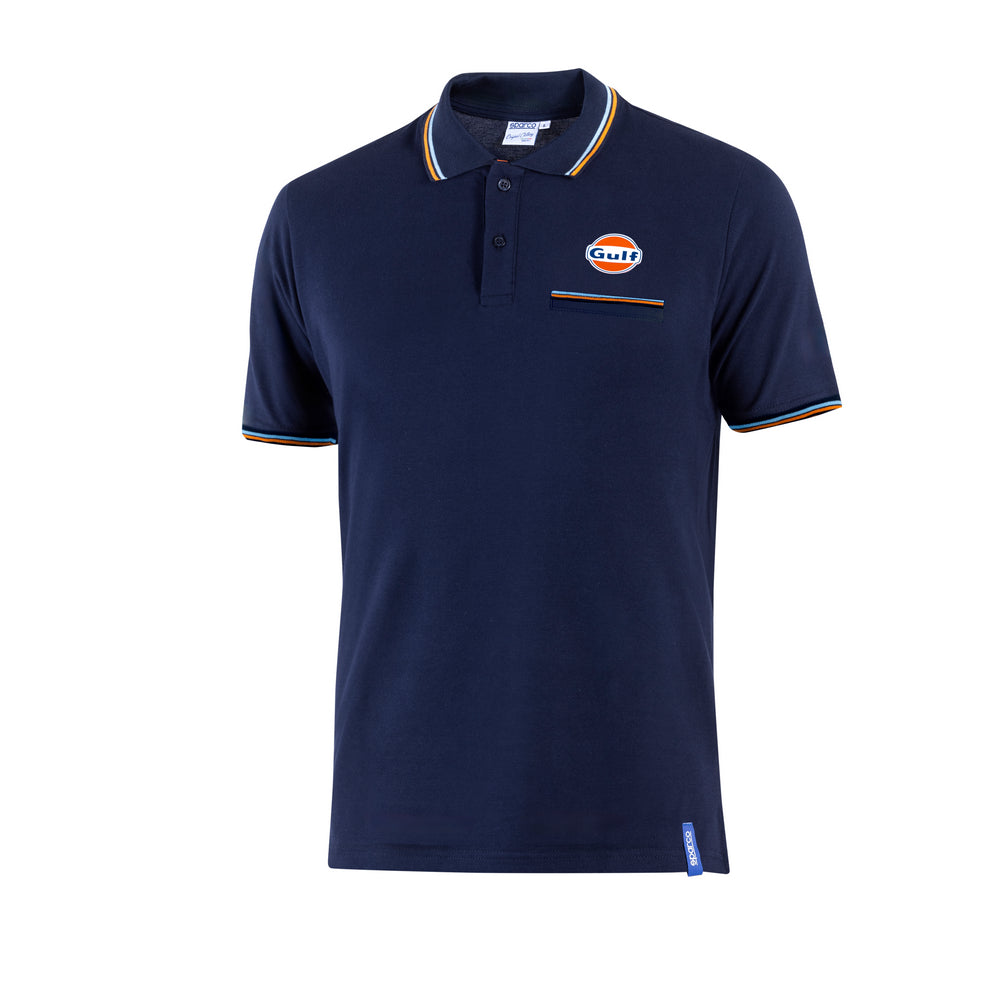 TRICOU POLO PIQUE CU BUZUNAR SPARCO - GULF POCKET