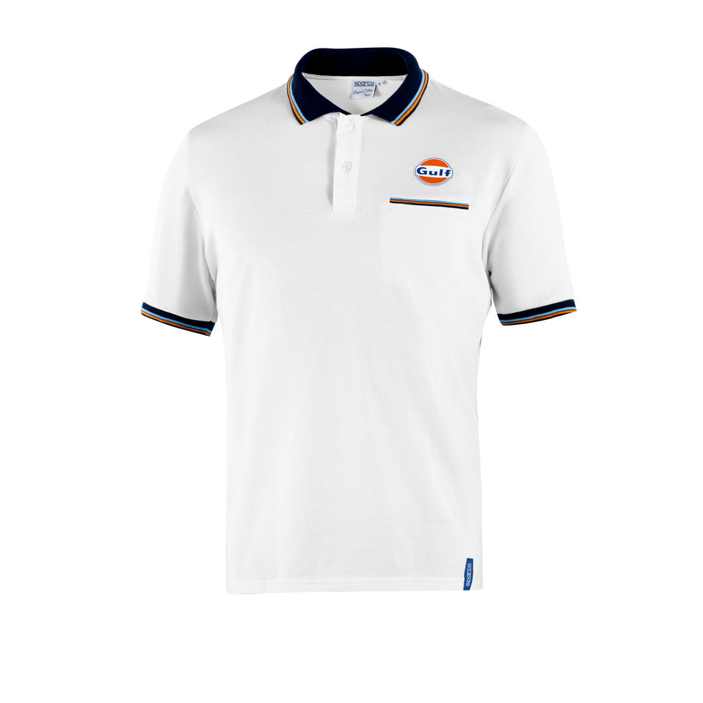 TRICOU POLO PIQUE CU BUZUNAR SPARCO - GULF POCKET