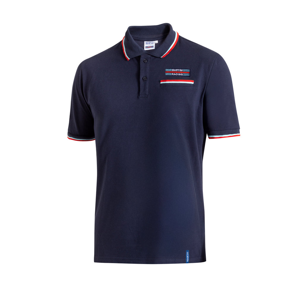 TRICOU POLO PIQUE CU BUZUNAR SPARCO REPLICA MARTINI RACING