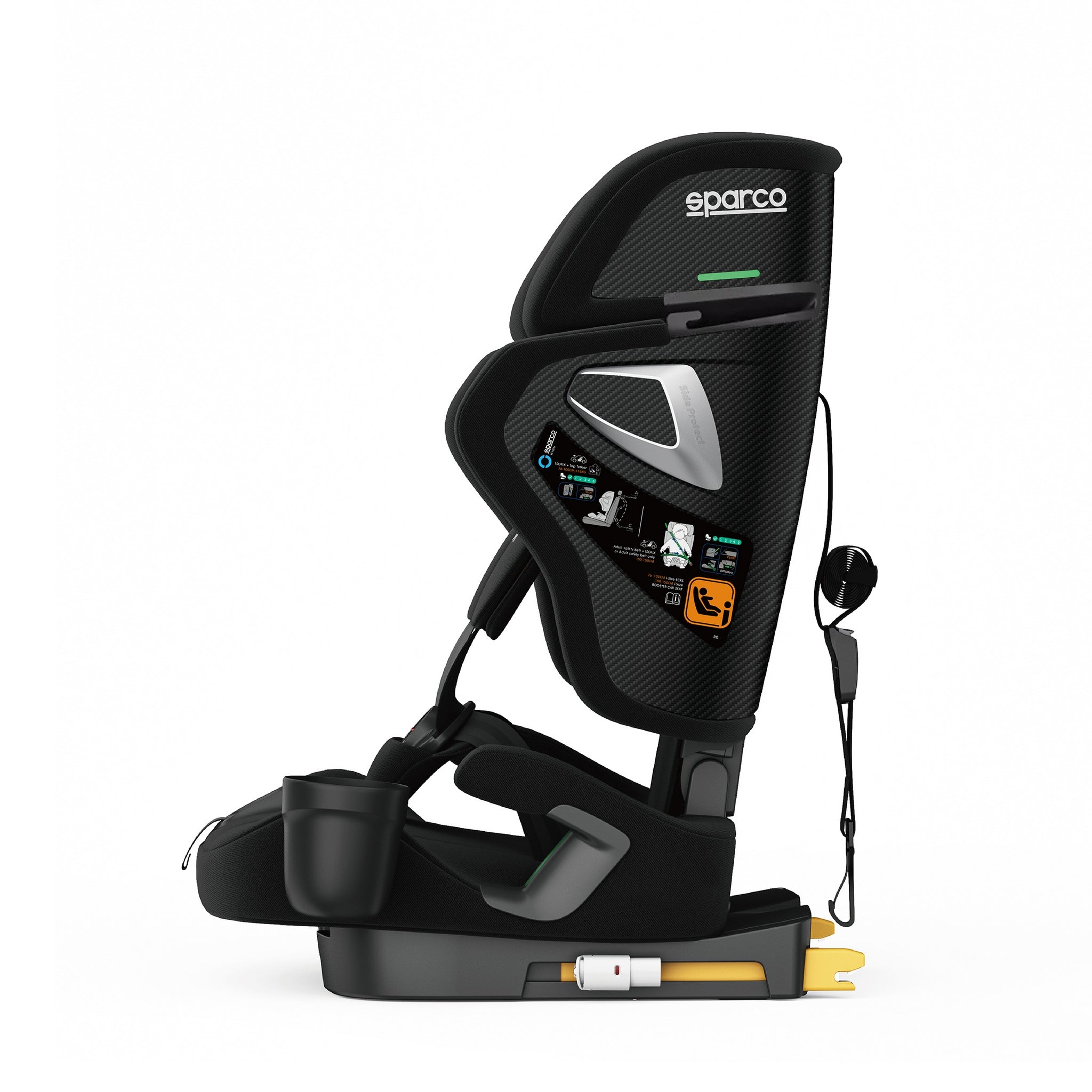 SCAUN AUTO COPII SPARCO SK8000I ISOFIX PENTRU INALTIME 76-150 CM, VARSTA 9 LUNI-12 ANI (ECE R129/03)