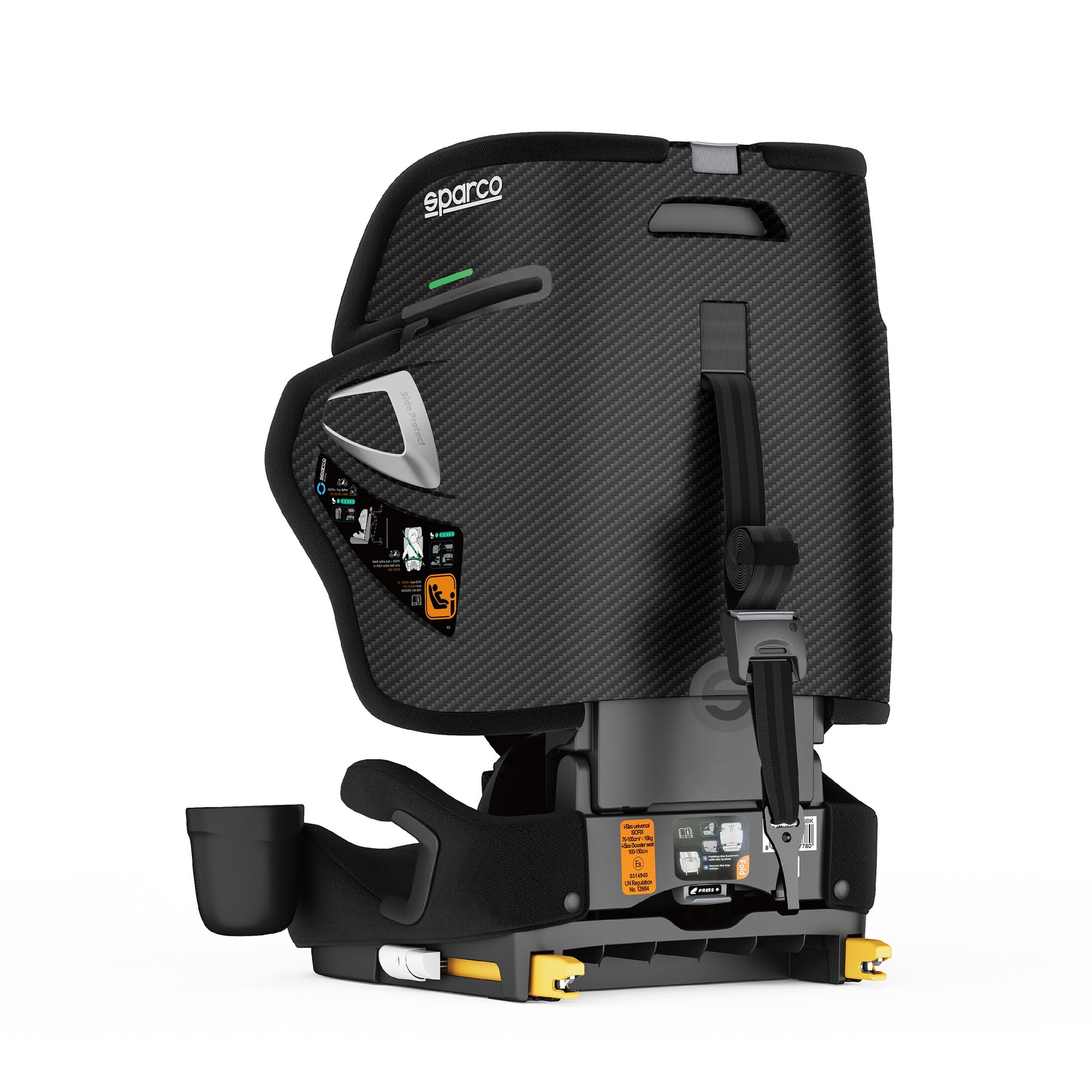 SCAUN AUTO COPII SPARCO SK8000I ISOFIX PENTRU INALTIME 76-150 CM, VARSTA 9 LUNI-12 ANI (ECE R129/03)