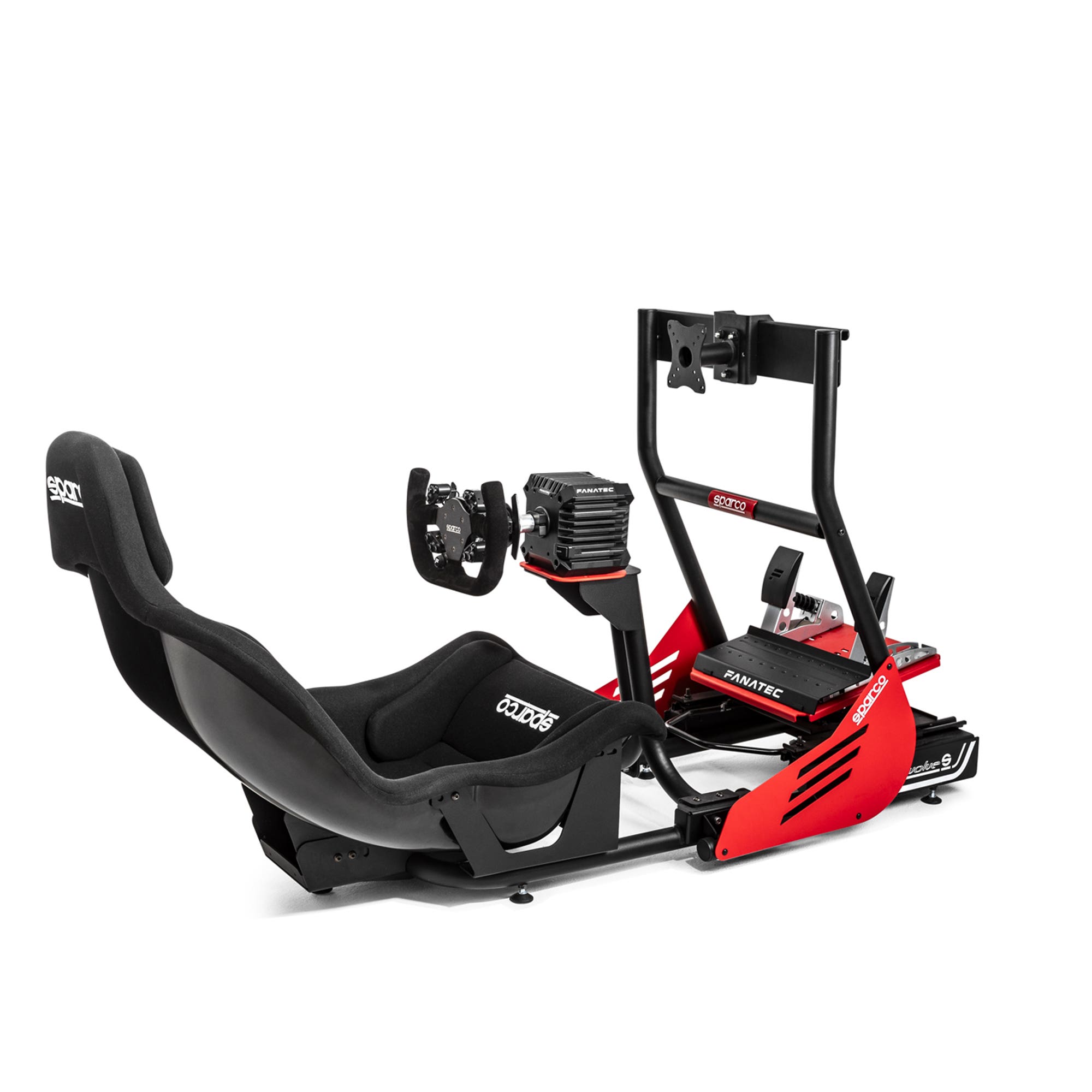 SIMULATOR SPARCO EVOLVE GP RIG I (CADRU, BAZA GP, SCAUN GP, VOLAN, FANATEC SIM KIT PRO)