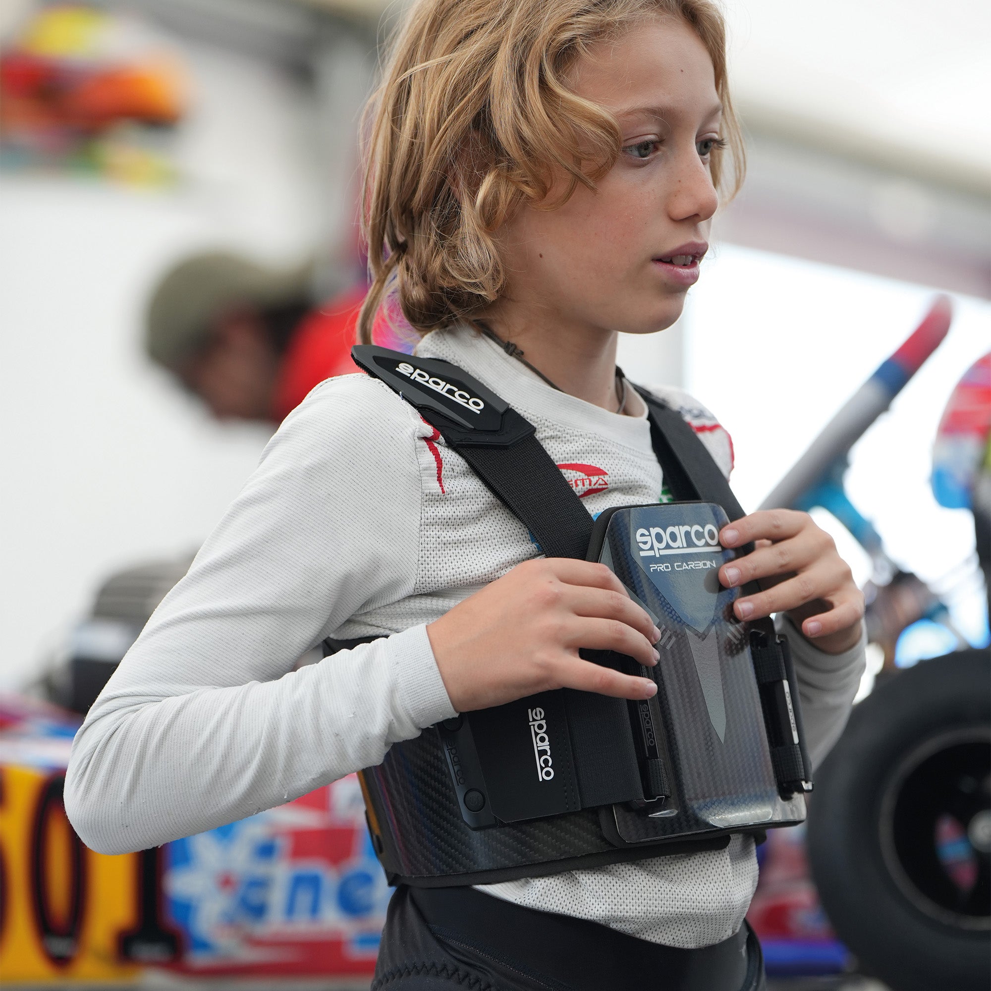 VESTA PROTECTIE KARTING, PENTRU COASTE, SPARCO PRO-CARBON, OMOLOGARE FIA 8870-2018