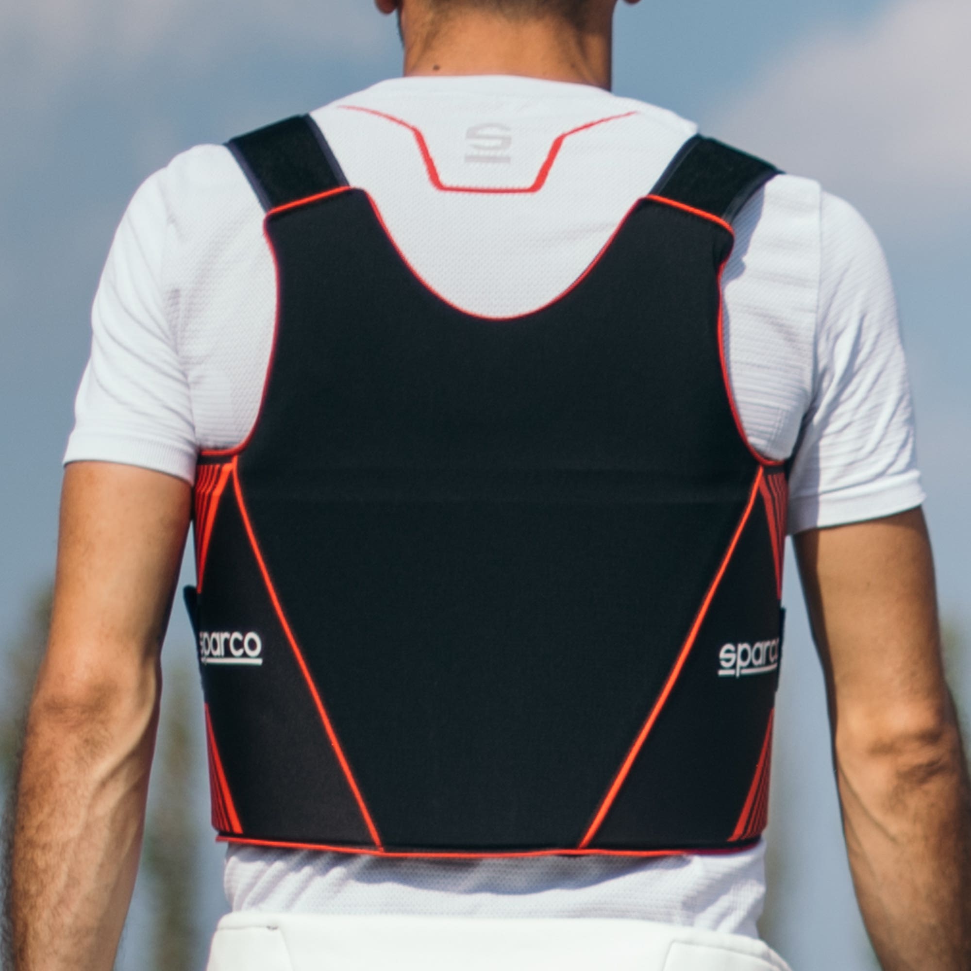 VESTA DE PROTECTIE PENTRU KARTING, SPARCO K-TRACK, OMOLOGARE FIA 8870-2018