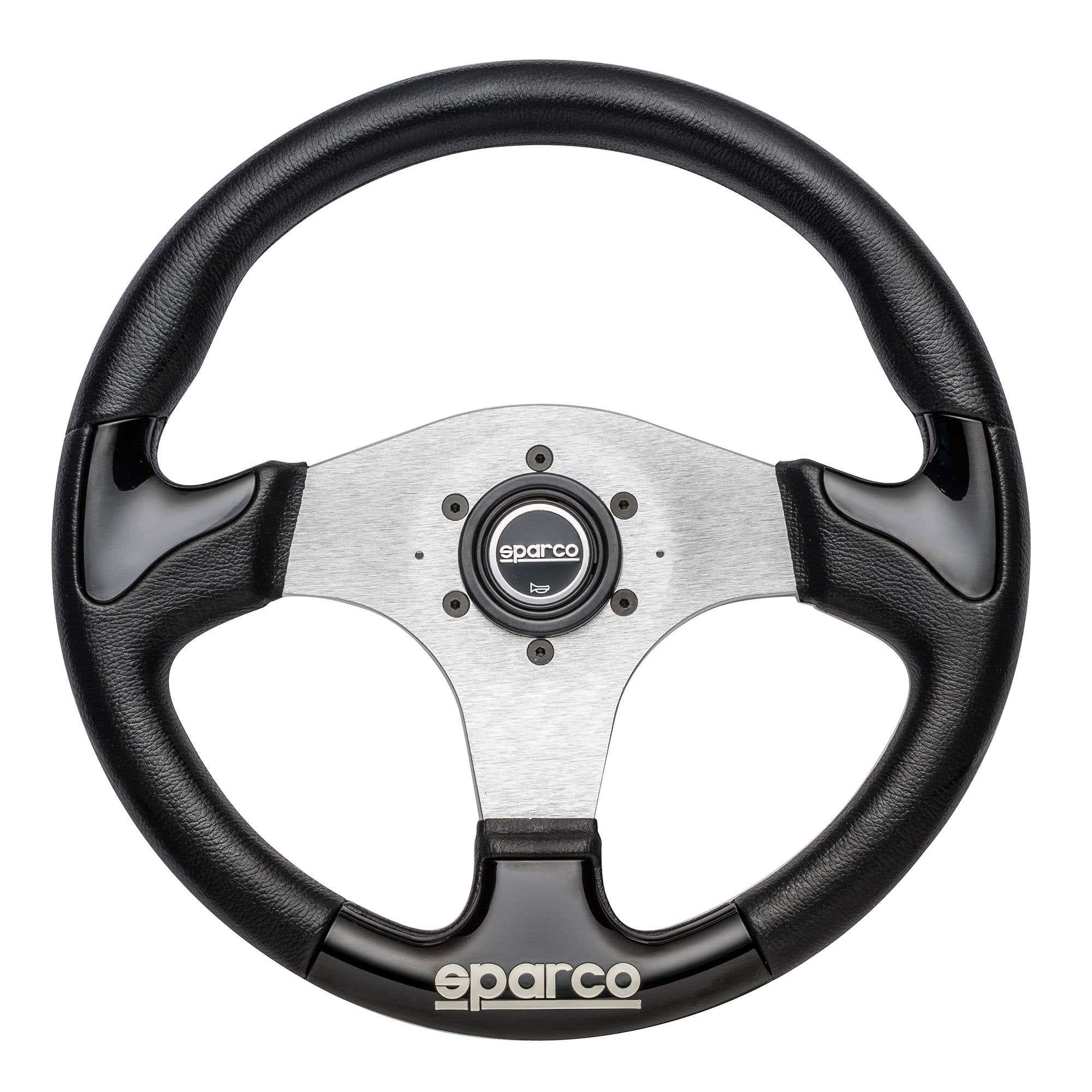 VOLAN SPORT, TUNING & PERFORMANCE, SPARCO P222, 345MM, PLAT, ARGINTIU