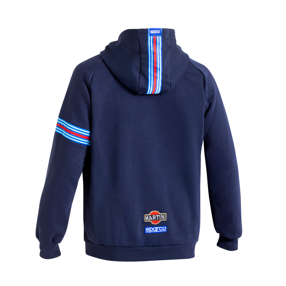 HANORAC SWEATSHIRT CU GLUGA SI FERMOAR SPARCO FULL ZIP MARTINI RACING