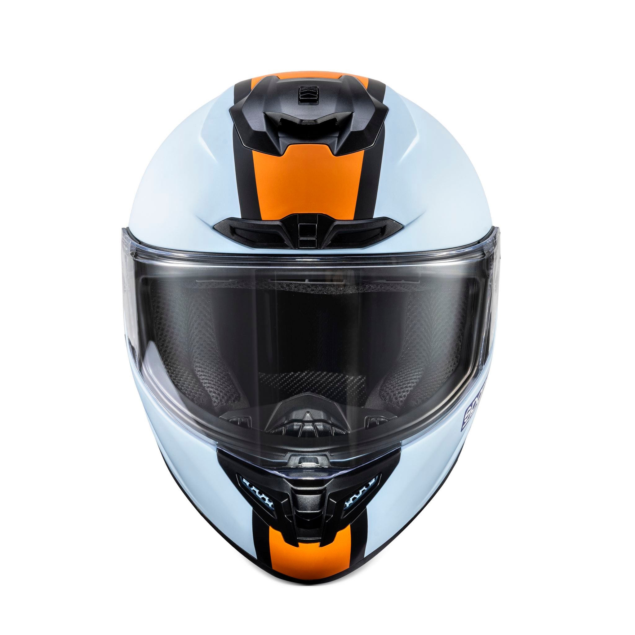 CASCA RACING SI KARTING SPARCO X-PRO GULF EDITION, FARA OMOLOGARE FIA, FULL FACE, INTEGRALA, INCHISA, FARA SISTEM DE COMUNICARE, FARA CLEME HANS (ECE 22.06)