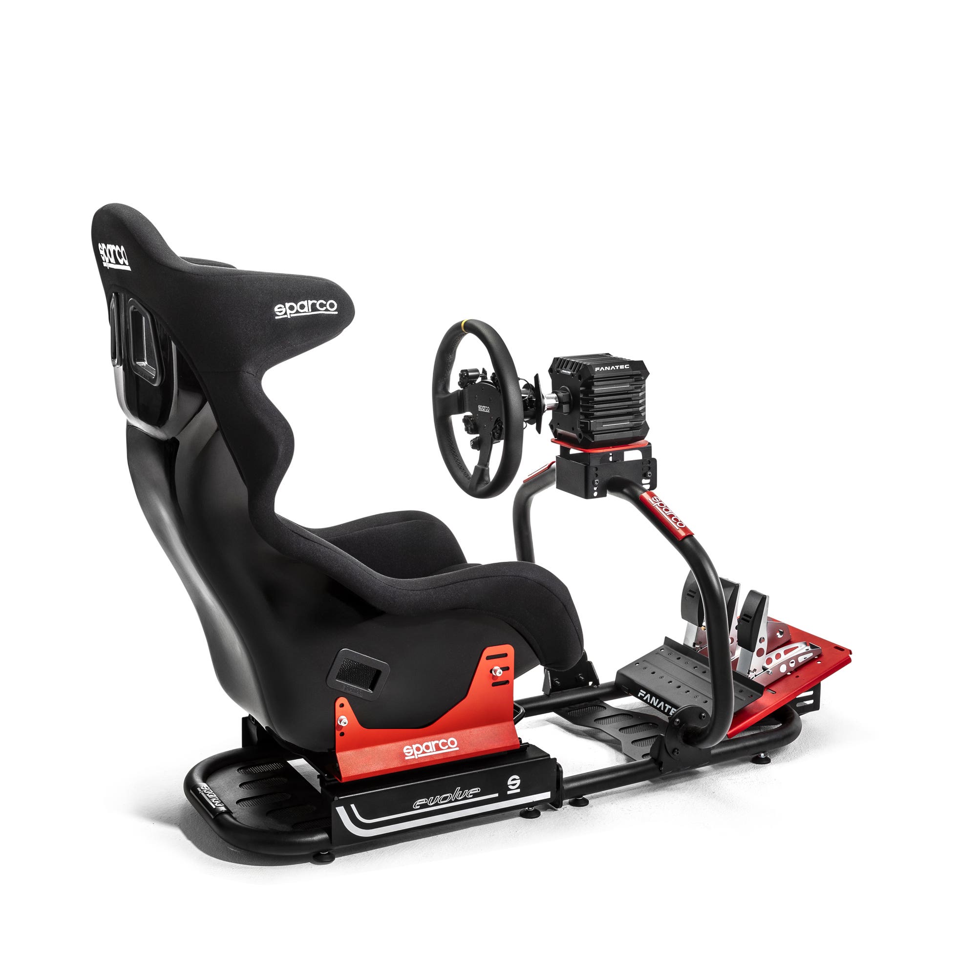 SIMULATOR SIMULATOR DE RALLY SI GT SPARCO GT-R RIG I (SCAUN CIRCUIT II GAMING, SASIU, KIT FANATEC PRO, VOLAN P330))
